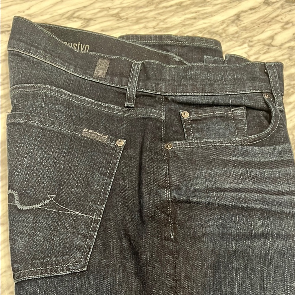 7 For All Mankind Dark Blue Jeans